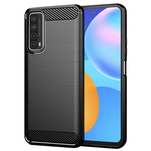 Ovitek za Huawei P smart 2021, Techsuit, Karbon, Črn