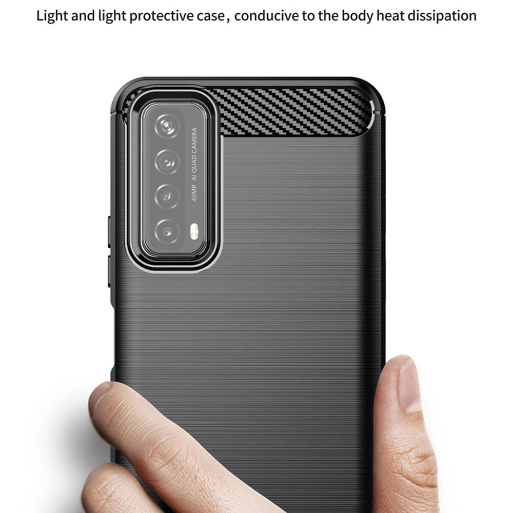 Case for Huawei P smart 2021, Techsuit, Carbon, Black