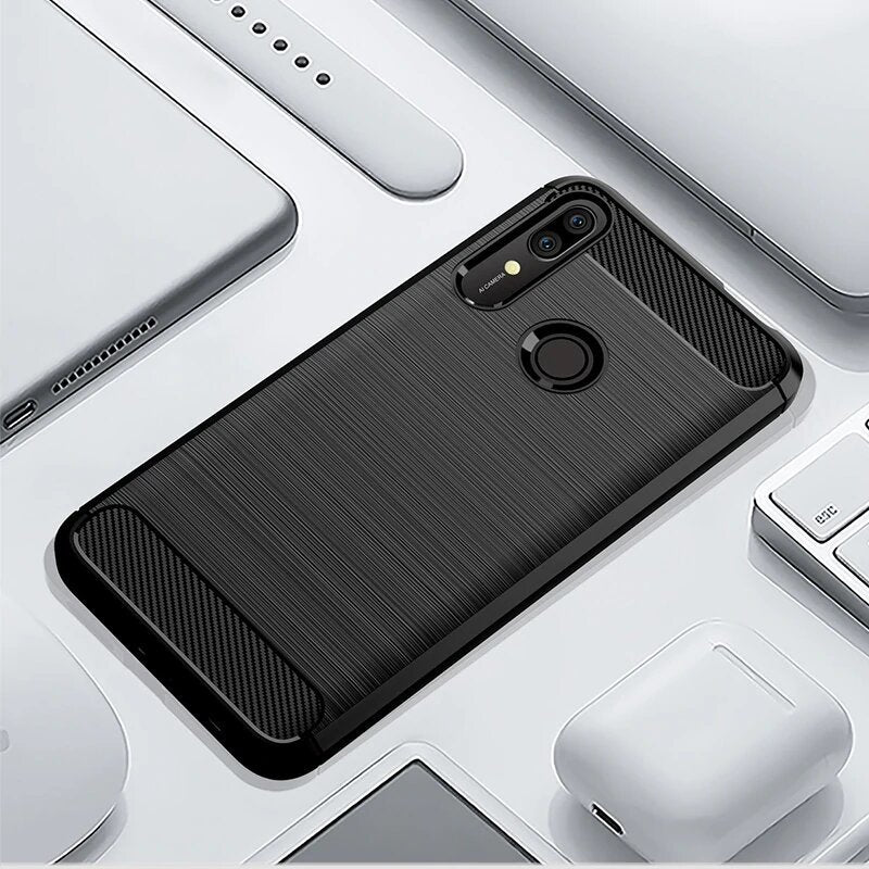 Ovitek za Huawei P Smart Z, Techsuit, Karbon, Črn