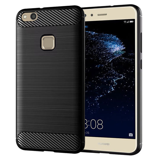 Ovitek za Huawei P10 Lite, Techsuit, Karbon, Črn