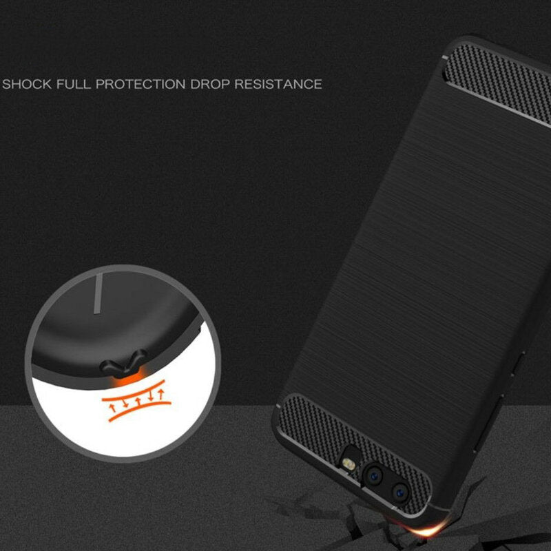 Ovitek za Huawei P10 Plus, Techsuit, Karbon, Črn