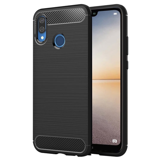 Ovitek za Huawei P20 Lite, Techsuit, Karbon, Črn