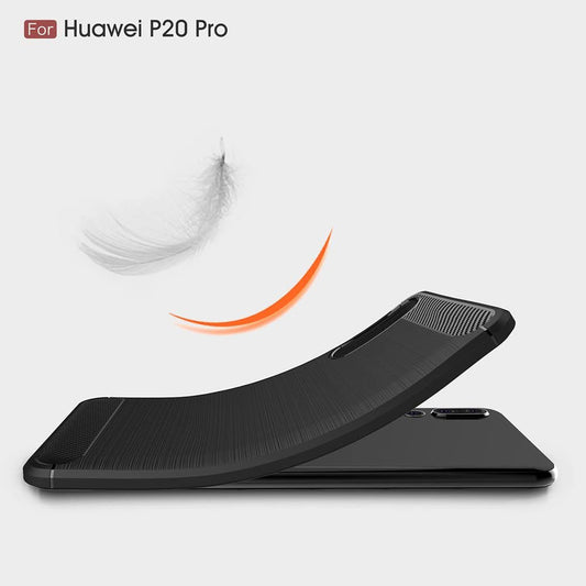 Ovitek za Huawei P20 Pro, Techsuit, Karbon, Črn