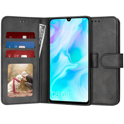 Case for Huawei P30 lite New Edition / P30 lite, Techsuit, Diary Book, Black