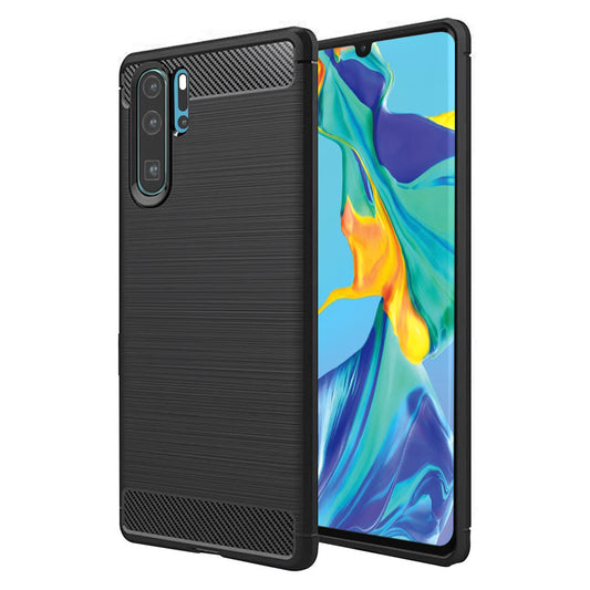 Ovitek za Huawei P30 Pro New Edition / P30 Pro, Techsuit, Karbon, Črn