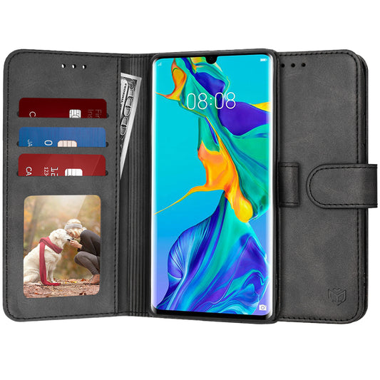 Ovitek za Huawei P30 Pro New Edition / P30 Pro, Techsuit, Diary Book, Črn