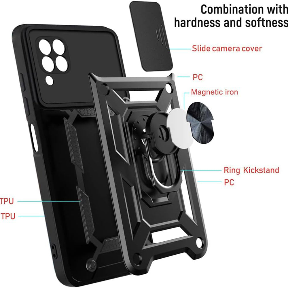 Ovitek za Huawei P40 lite 4G, Techsuit, CamShield, Črn