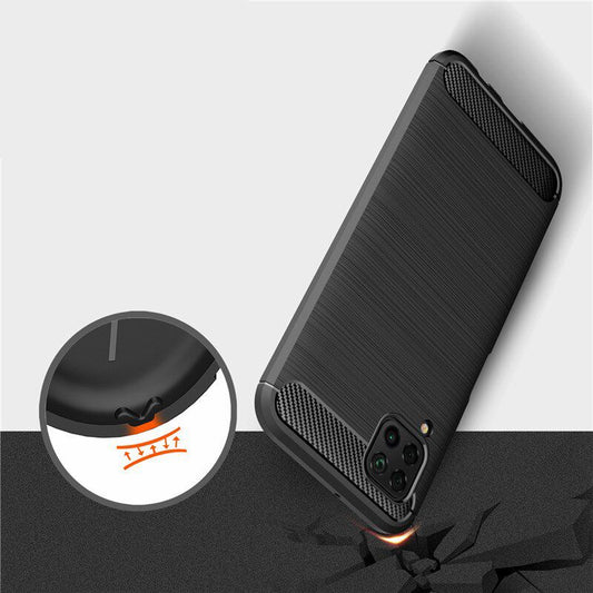 Ovitek za Huawei P40 lite 4G, Techsuit, Karbon, Črn