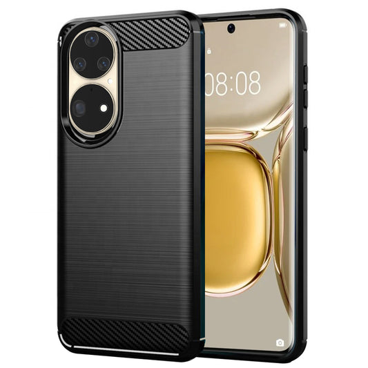 Ovitek za Huawei P50 Pro, Techsuit, Karbon, Črn