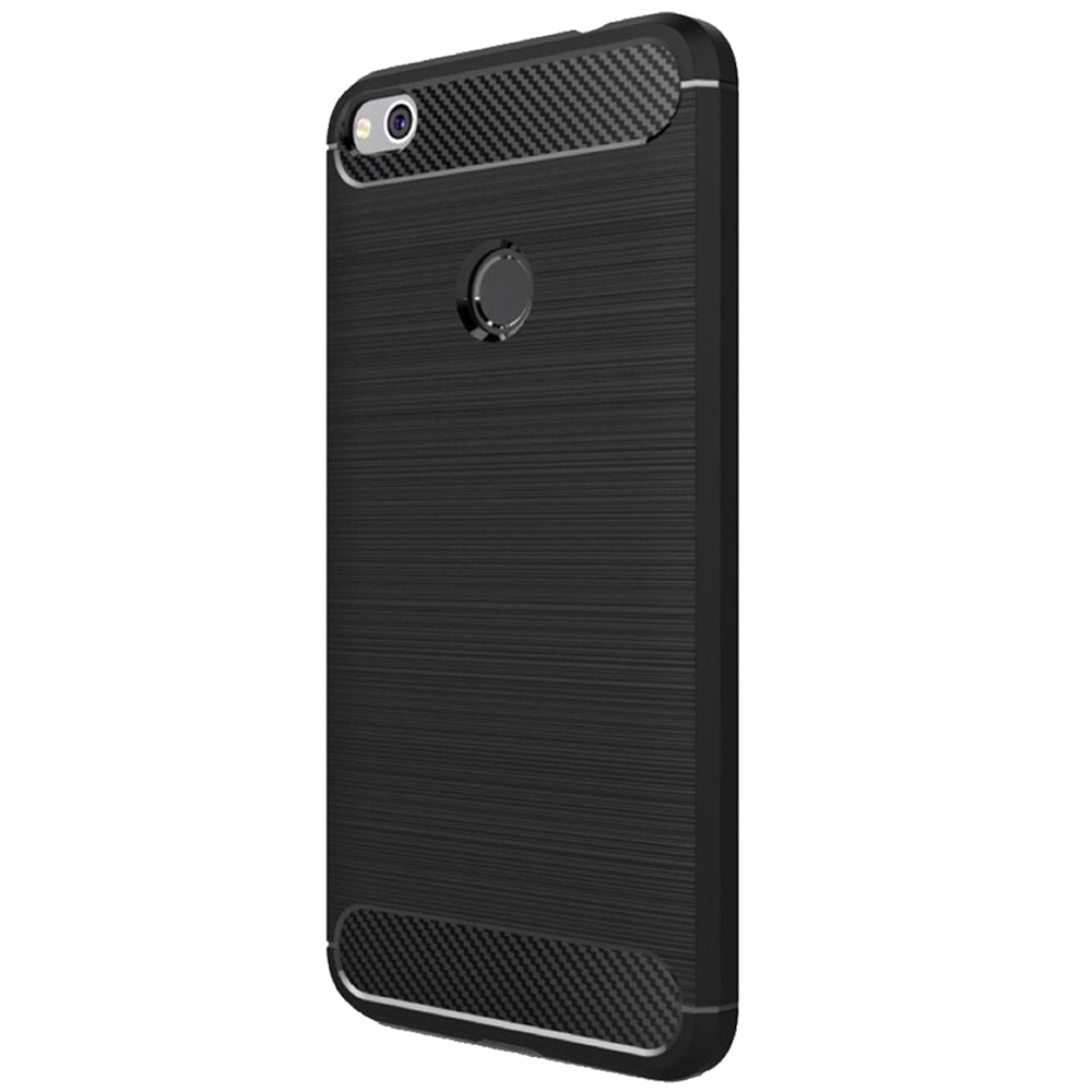 Ovitek za Huawei P9 Lite (2017) / P8 Lite (2017), Techsuit, Karbon, Črn