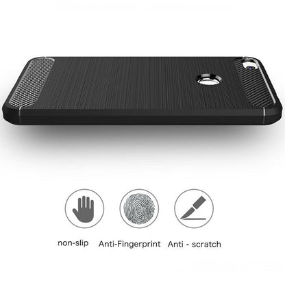 Ovitek za Huawei P9 Lite (2017) / P8 Lite (2017), Techsuit, Karbon, Črn