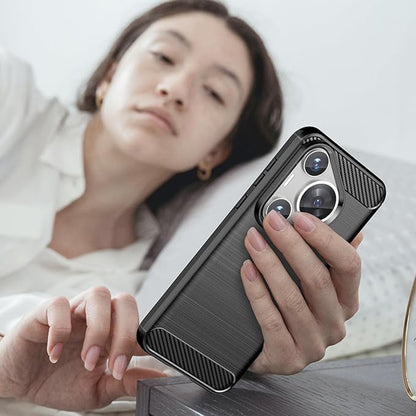 Case for Huawei Pura 70 Pro, Techsuit, Carbon, Black