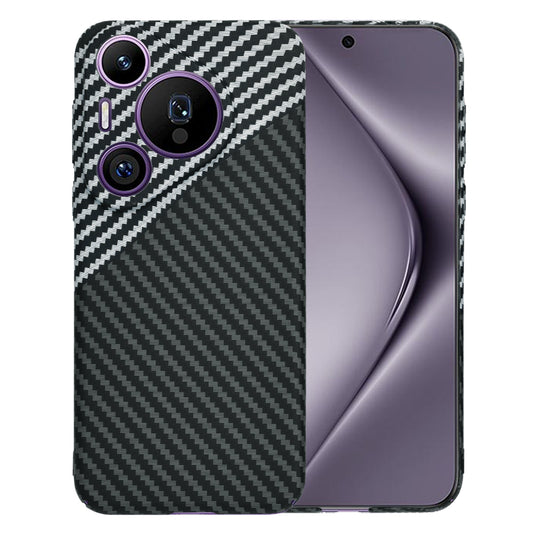 Ovitek za Huawei Pura 70 Pro, Techsuit, Carbonite FiberShell, Črno Siva