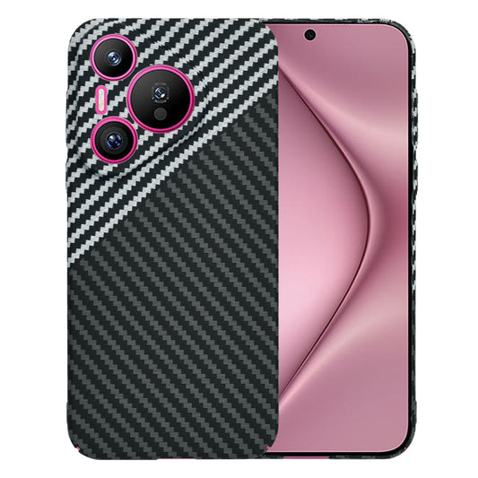 Ovitek za Huawei Pura 70, Techsuit, Carbonite FiberShell, Črno Siva