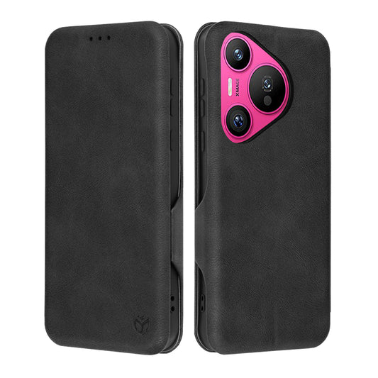 Ovitek za Huawei Pura 70, Techsuit, Safe Wallet Plus, Črn