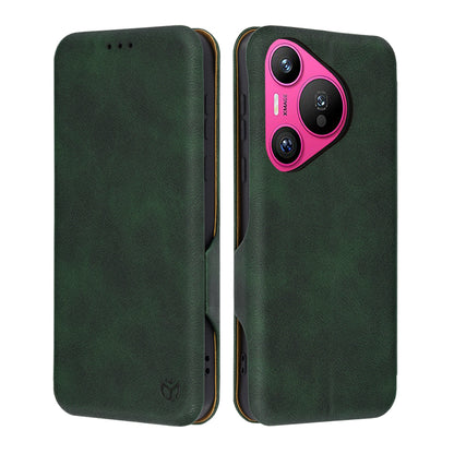 Ovitek za Huawei Pura 70, Techsuit, Safe Wallet Plus, Zeleno
