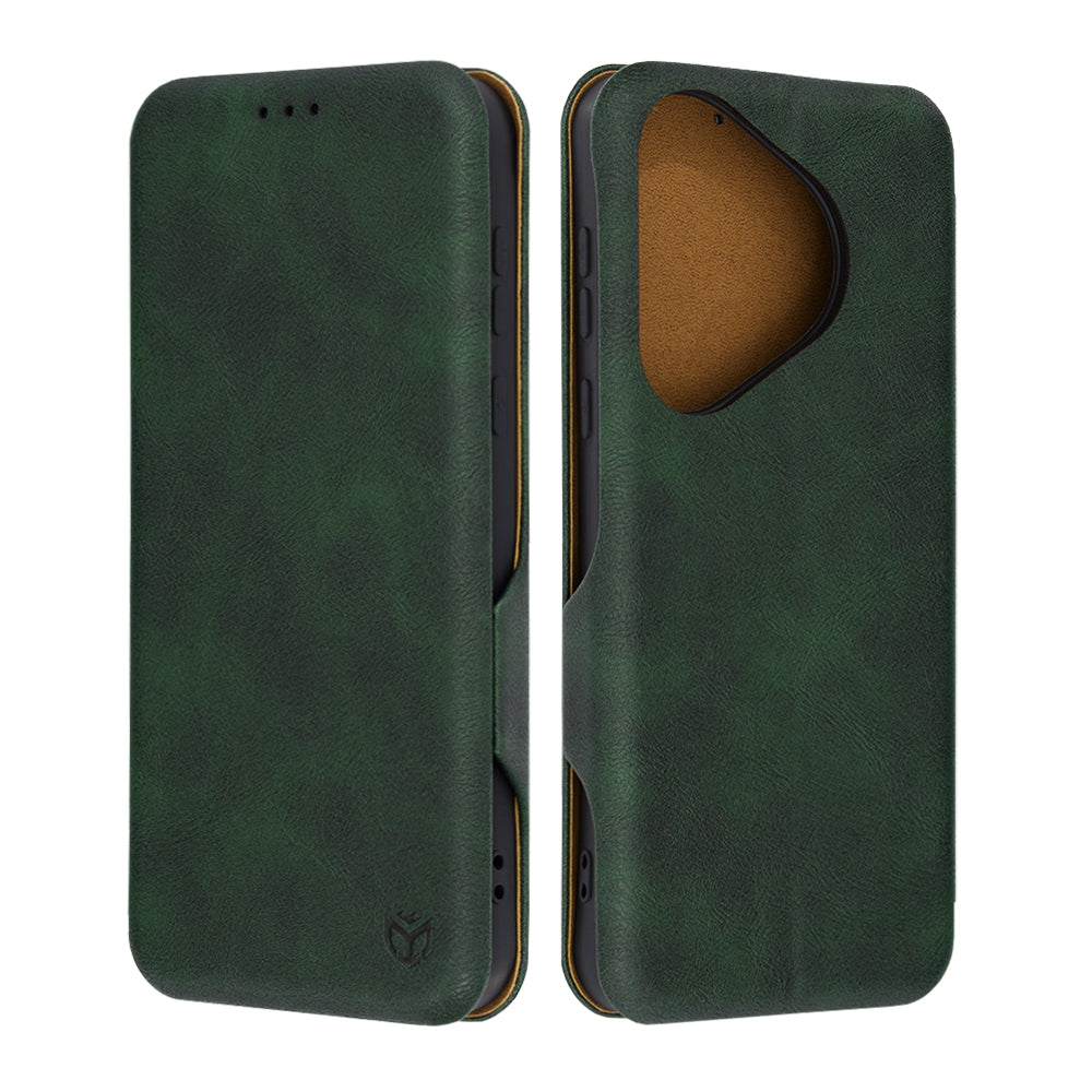 Ovitek za Huawei Pura 70, Techsuit, Safe Wallet Plus, Zeleno