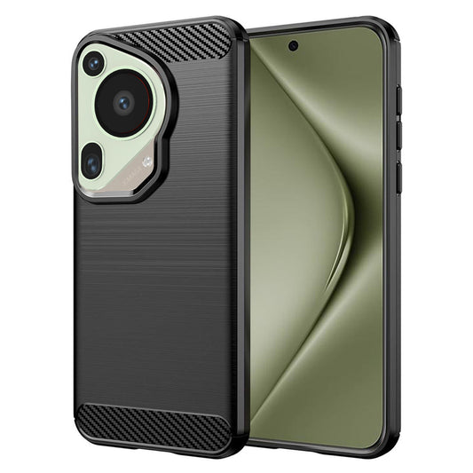 Ovitek za Huawei Pura 70 Ultra, Techsuit, Karbon, Črn