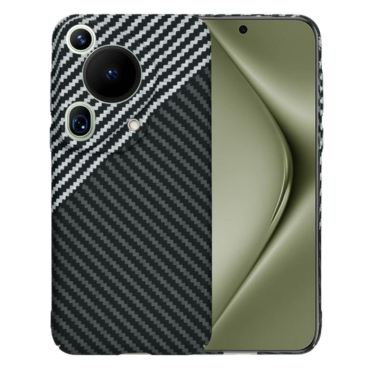 Ovitek za Huawei Pura 70 Ultra, Techsuit, Carbonite FiberShell, Črno Siva