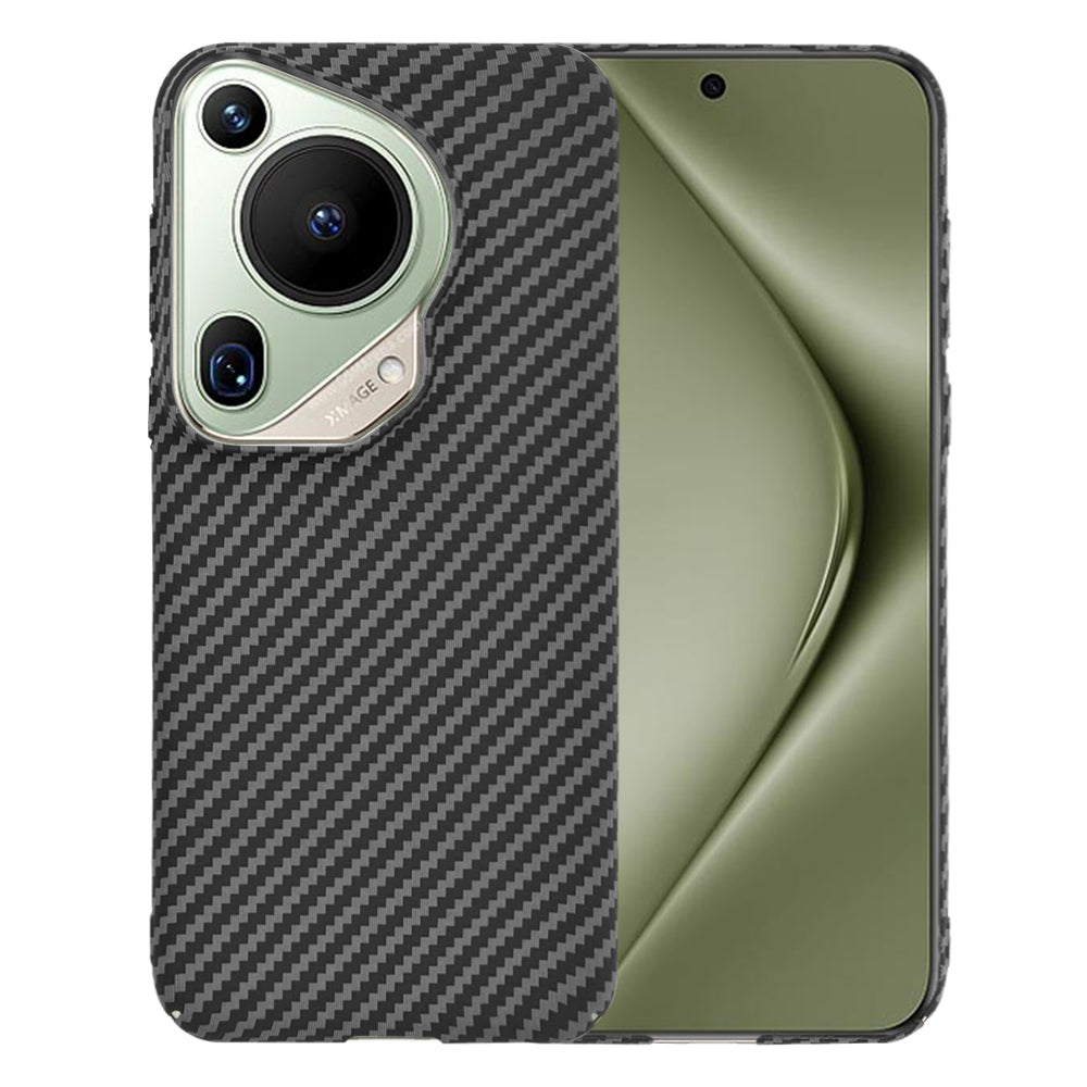 Ovitek za Huawei Pura 70 Ultra, Techsuit, Carbonite FiberShell, Črn