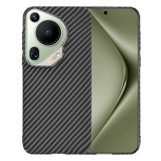 Ovitek za Huawei Pura 70 Ultra, Techsuit, Carbonite FiberShell, Črn