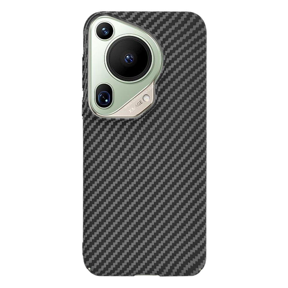 Ovitek za Huawei Pura 70 Ultra, Techsuit, Carbonite FiberShell, Črn