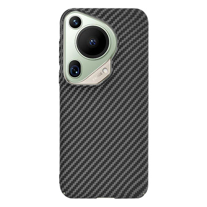 Ovitek za Huawei Pura 70 Ultra, Techsuit, Carbonite FiberShell, Črn