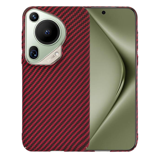 Ovitek za Huawei Pura 70 Ultra, Techsuit, Carbonite FiberShell, rdeč
