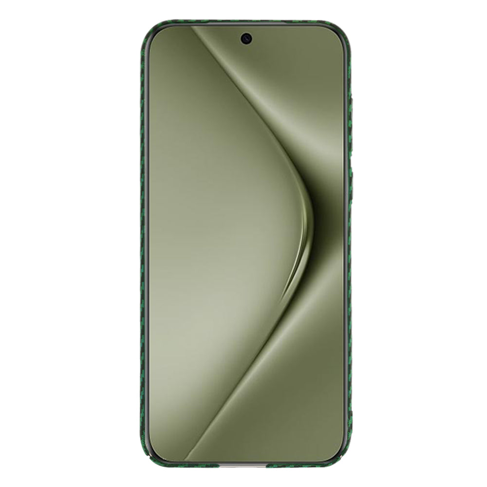Ovitek za Huawei Pura 70 Ultra, Techsuit, Carbonite FiberShell, Zelen