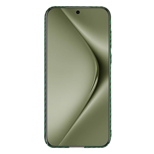 Ovitek za Huawei Pura 70 Ultra, Techsuit, Carbonite FiberShell, Zelen