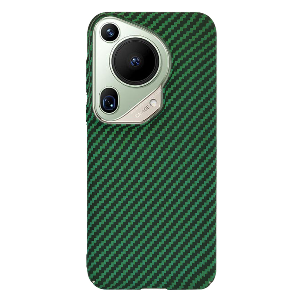 Ovitek za Huawei Pura 70 Ultra, Techsuit, Carbonite FiberShell, Zelen