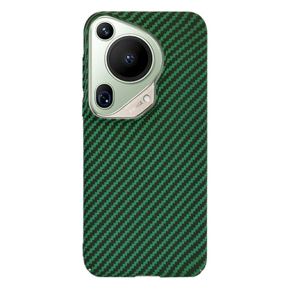 Ovitek za Huawei Pura 70 Ultra, Techsuit, Carbonite FiberShell, Zelen