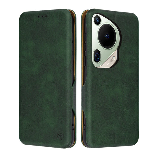 Ovitek za Huawei Pura 70 Ultra, Techsuit, Safe Wallet Plus, Zelen