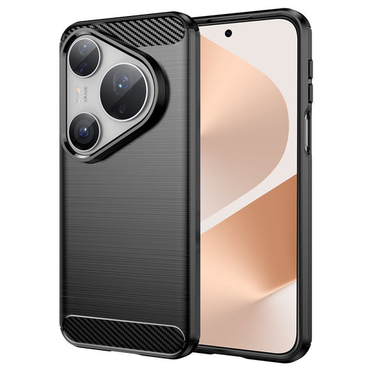 Ovitek za Huawei Pura 80 Pro / Pura 80 Ultra, Techsuit, Karbon, Črn