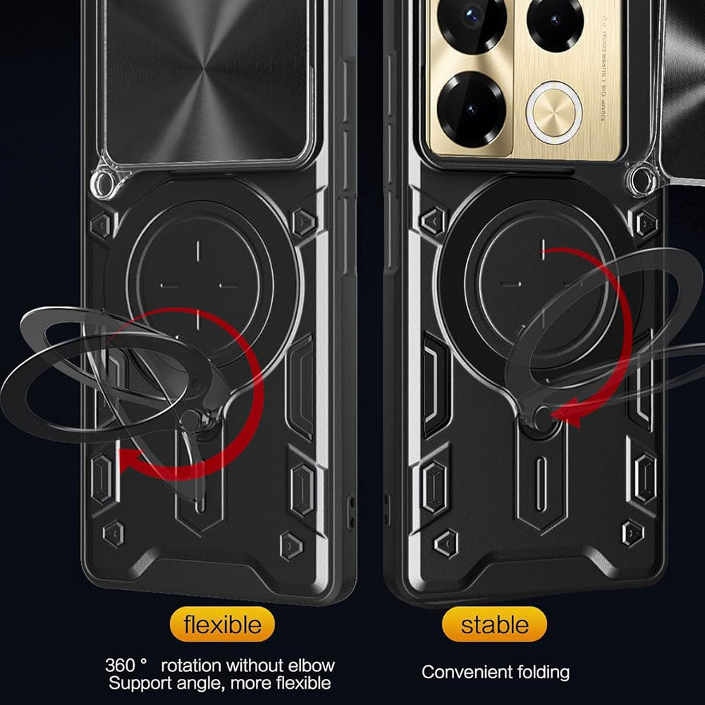 Ovitek za Infinix Note 40 Pro+, Techsuit, CamGuard Pro, rožnato zlata