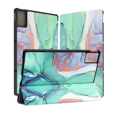 Ovitek za Lenovo Idea Tab Plus, Techsuit, FoldPro Green Time, Večbarvno