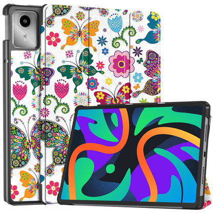 Case for Lenovo Tab M11, Techsuit, FoldPro Butterfly, Multicolor