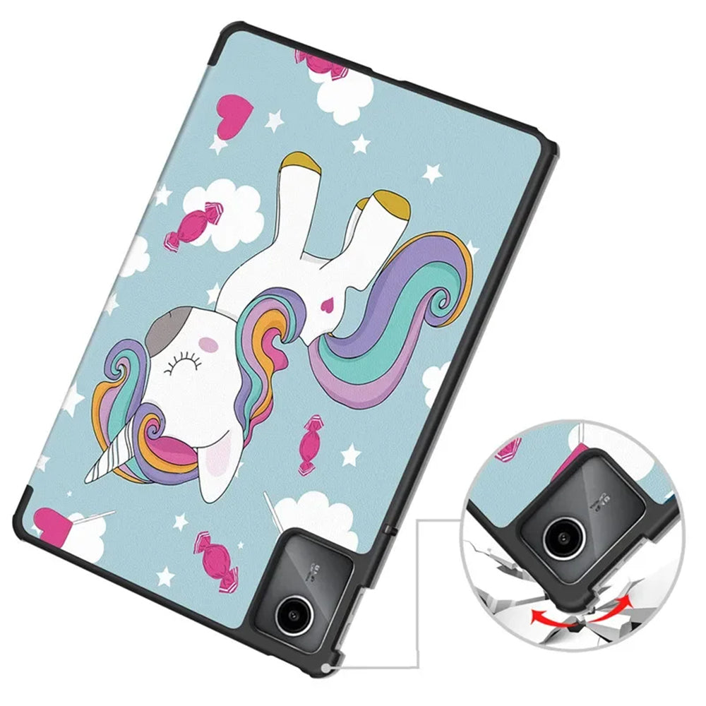 Ovitek za Lenovo Tab M11, Techsuit, FoldPro Unicorn, večbarven