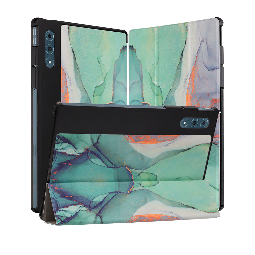 Ovitek za Lenovo Yoga Tab Plus, Techsuit, FoldPro Green Time, večbarven