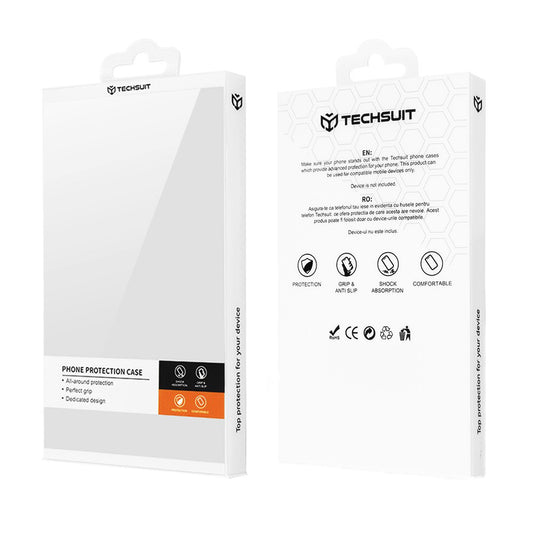 Ovitek za Motorola Edge 60 Pro, Techsuit, Carbon Shield Pro, Bela