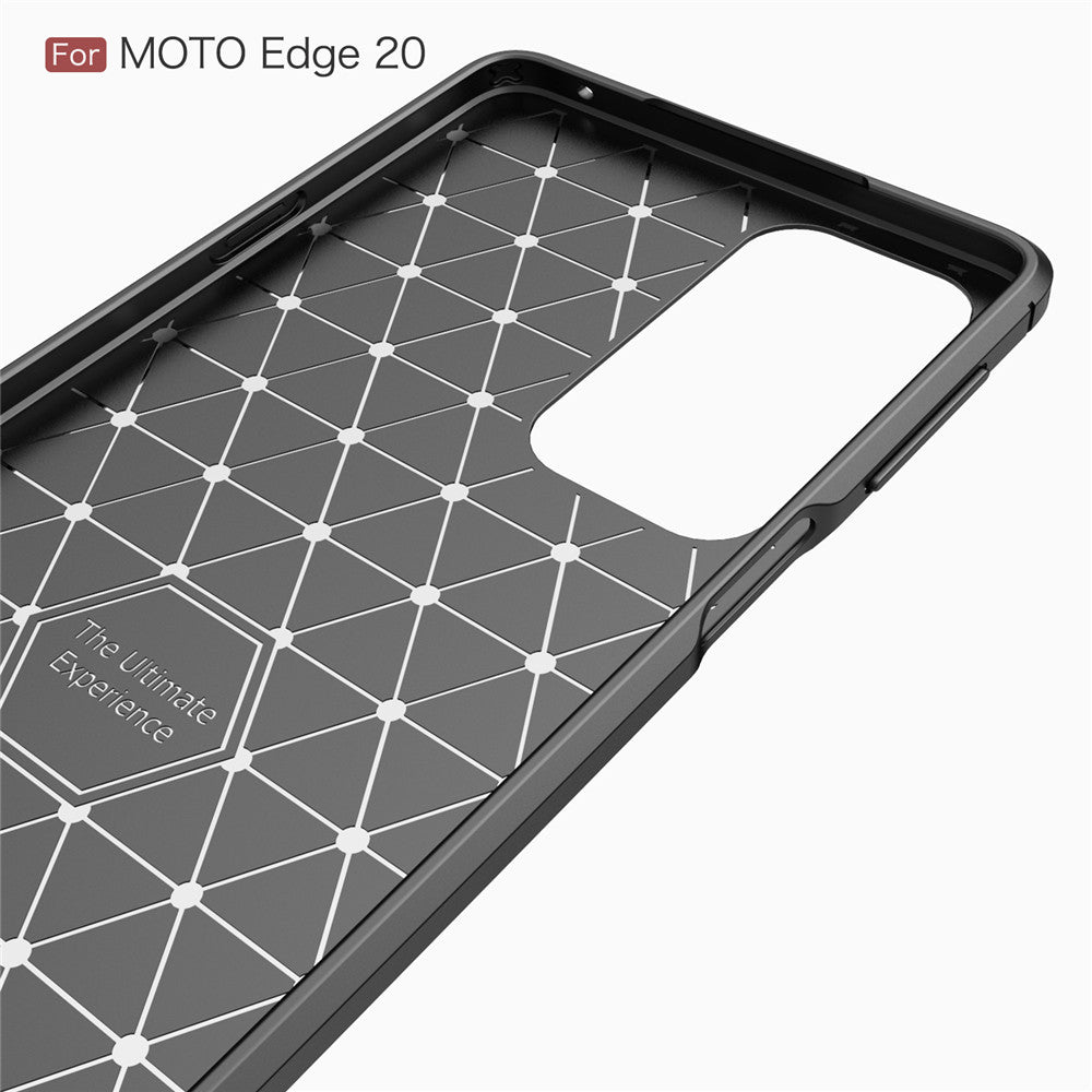 Ovitek za Motorola Edge 20, Techsuit, ogljik, črn