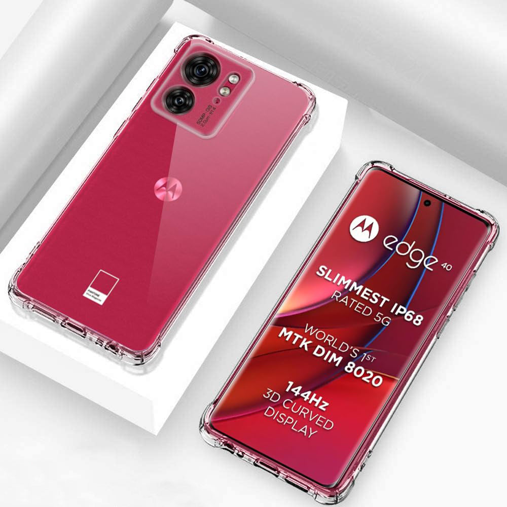 Ovitek za Motorola Edge (2023) / Edge 40, Techsuit, Prosojen, Odpornost proti udarcem