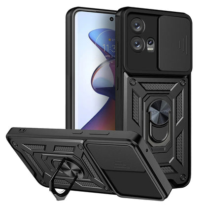 Ovitek za Motorola Edge 30 Fusion, Techsuit, CamShield, Črn