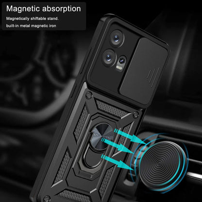 Ovitek za Motorola Edge 30 Fusion, Techsuit, CamShield, Črn