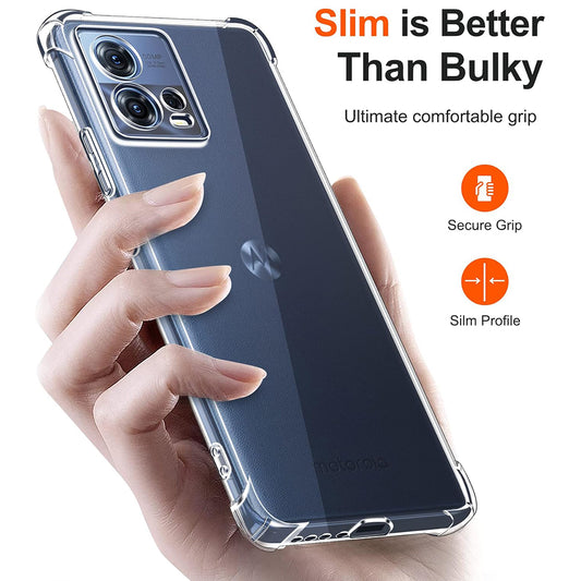Ovitek za Motorola Edge 30 Fusion, Techsuit, Proti udarcem Prozoren