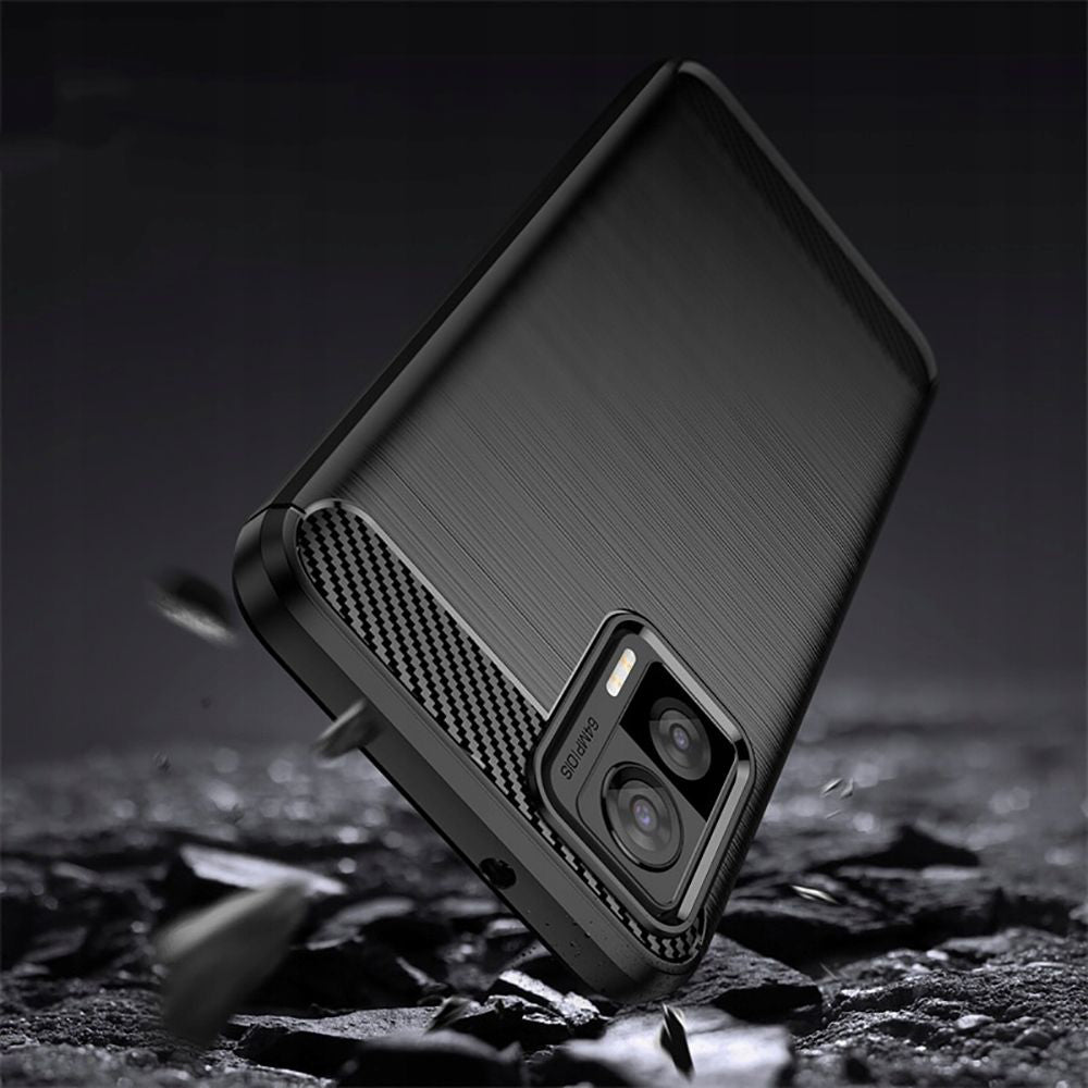 Ovitek za Motorola Edge 30 Neo, Techsuit, Karbon, Črn