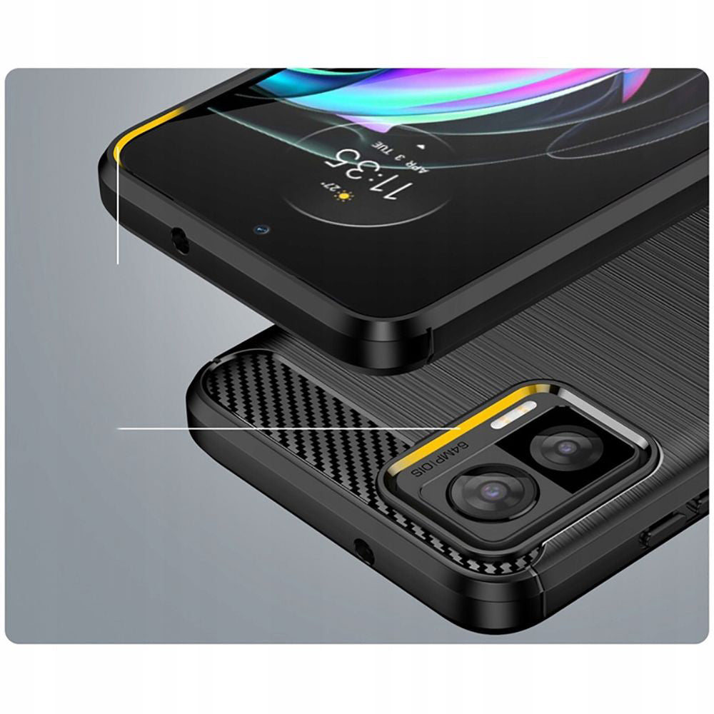 Ovitek za Motorola Edge 30 Neo, Techsuit, Karbon, Črn