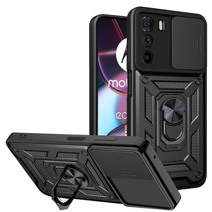 Ovitek za Motorola Edge 30, Techsuit, CamShield, Črn