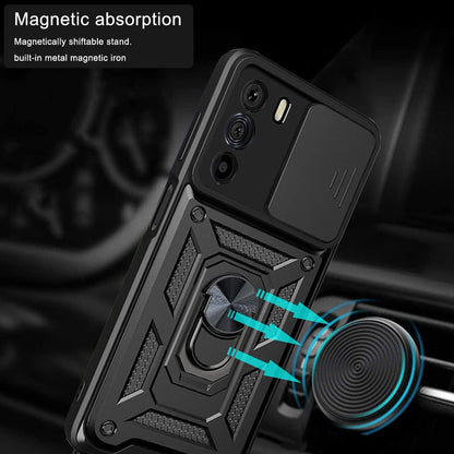 Ovitek za Motorola Edge 30, Techsuit, CamShield, Črn