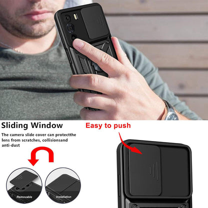 Ovitek za Motorola Edge 30, Techsuit, CamShield, Črn